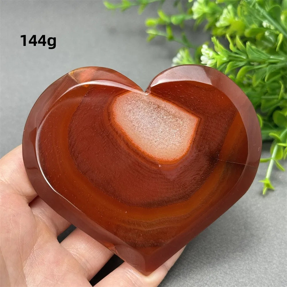Red Agate Geode Heart-ToShay.org