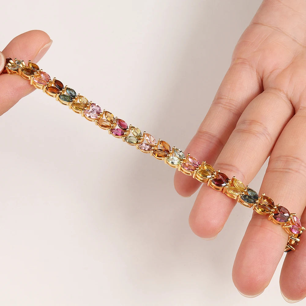 Mixed Tourmaline Bracelet-ToShay.org