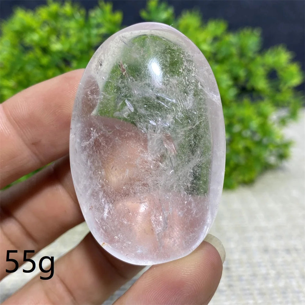 Clear Crystal Palm Stone-ToShay.org