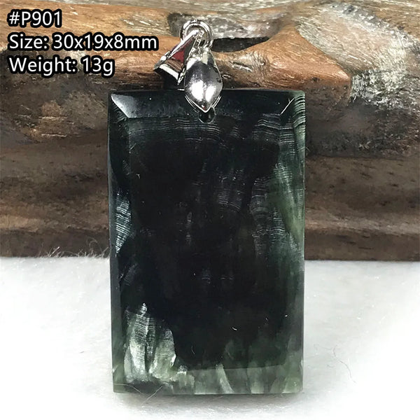 Green Seraphinite Pendant-ToShay.org
