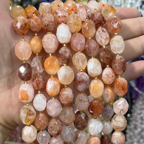 Red Gum Flower Crystal Beads-ToShay.org