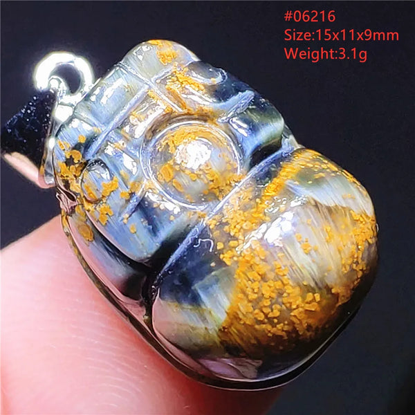 Blue Pietersite Chatoyant Pendant-ToShay.org