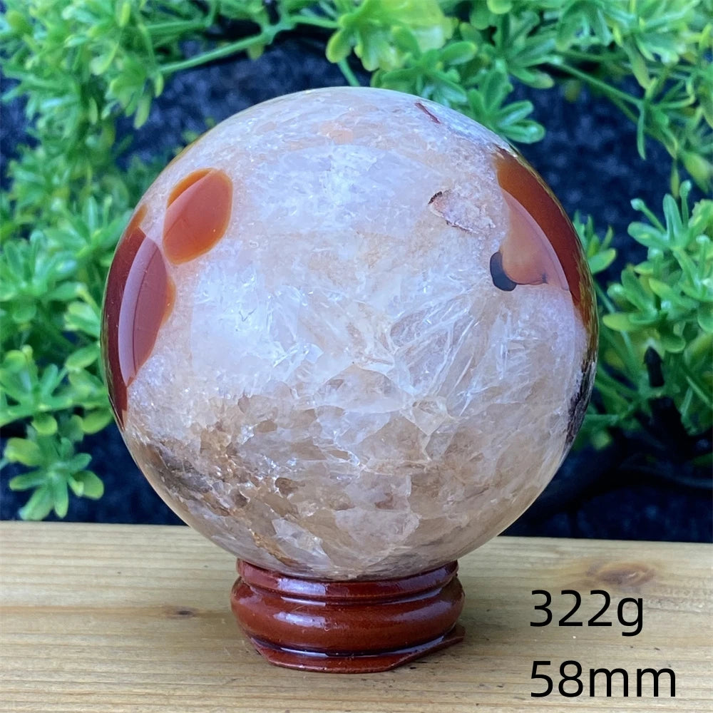 Red Striped Agate Ball-ToShay.org
