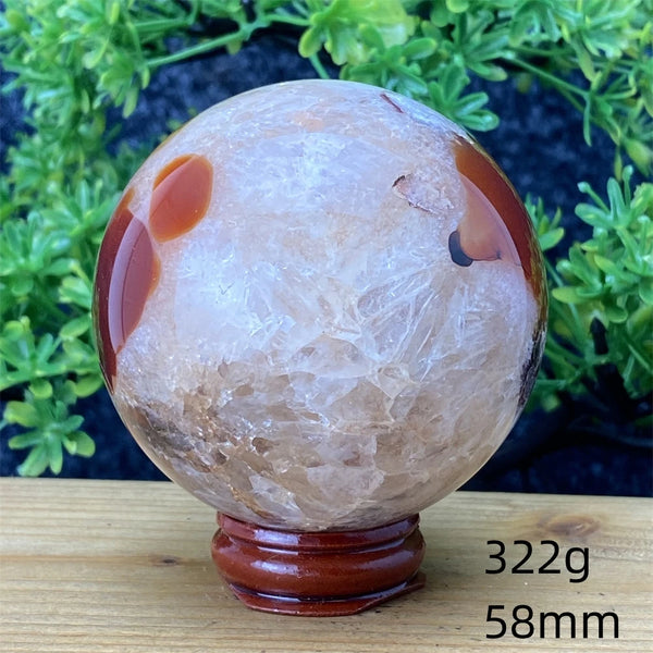 Red Striped Agate Ball-ToShay.org