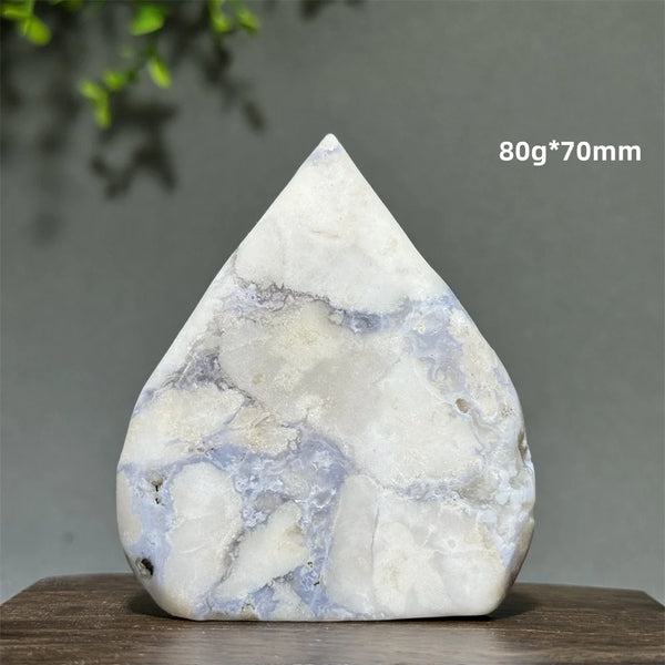 Blue Cherry Agate Torch-ToShay.org