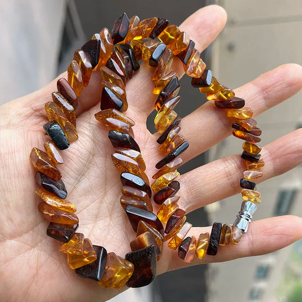 Yellow Amber Necklace-ToShay.org