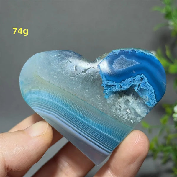 Blue Agate Heart-ToShay.org