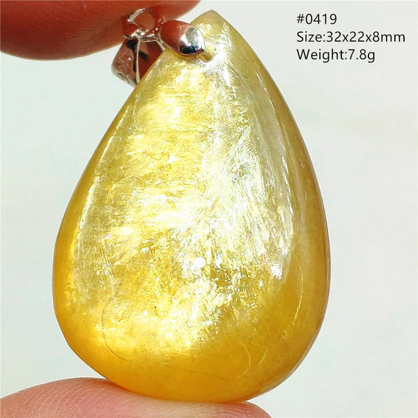 Gold Lepidolite Flash Pendant-ToShay.org