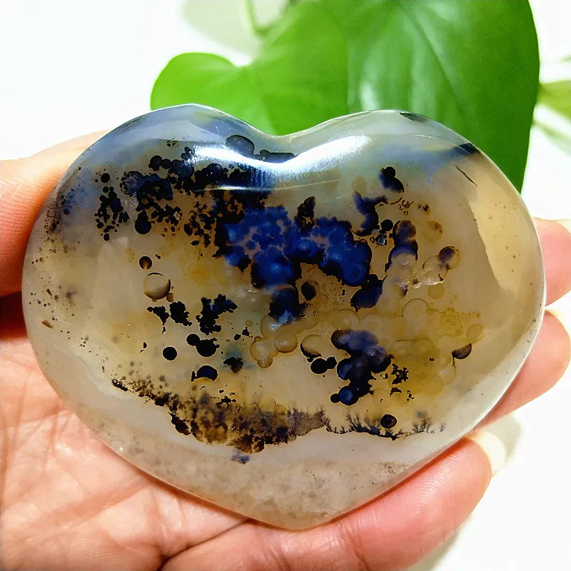 Yellow Moss Agate Heart-ToShay.org