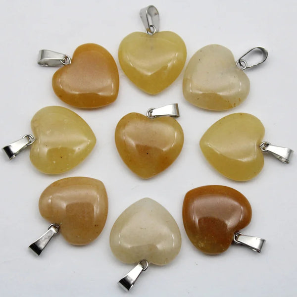 Mixed Crystal Heart Pendants-ToShay.org