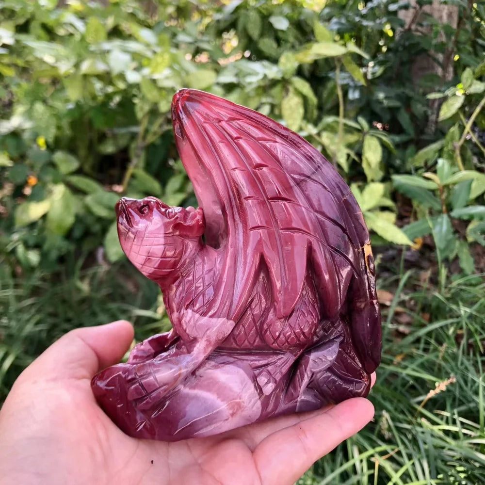 Red Mookaite Jasper Dragon-ToShay.org