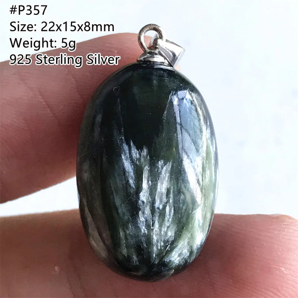 Green Seraphinite Pendant-ToShay.org
