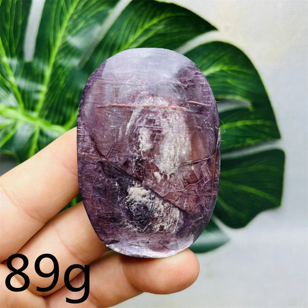 Purple Mica Crystal Palm Stone-ToShay.org