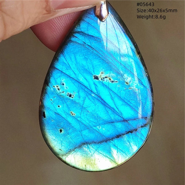 Blue Purple Labradorite Pendant-ToShay.org