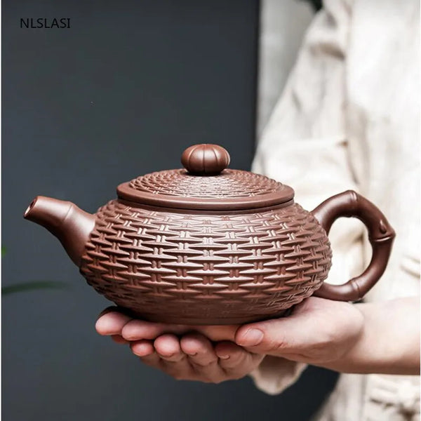 Yixing Clay Bamboo Teapot-ToShay.org