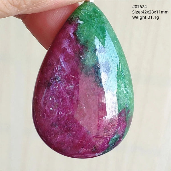 Red Ruby Zoisite Pendant-ToShay.org