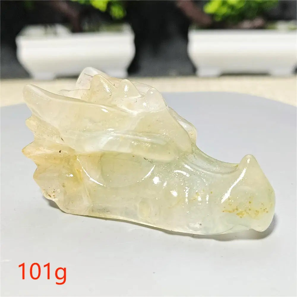 Rainbow Fluorite Dragon Skull-ToShay.org
