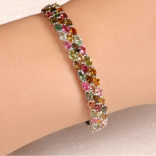 Mixed Tourmaline Bangle-ToShay.org