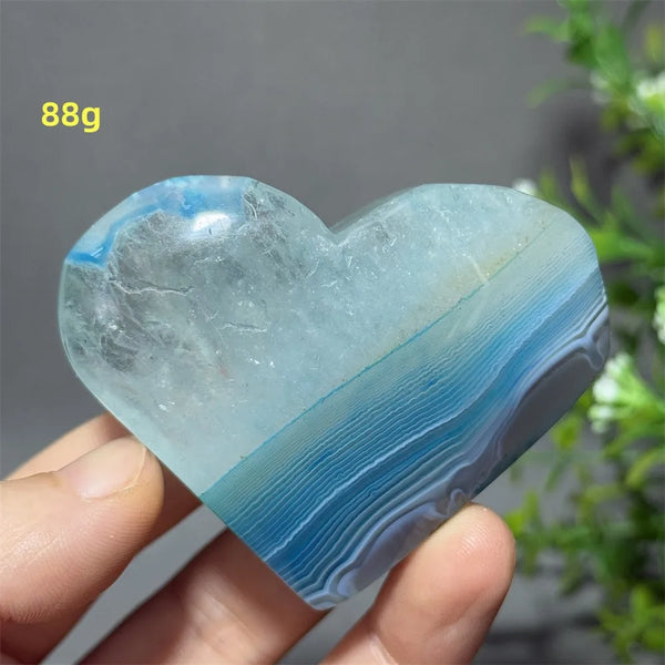 Blue Agate Heart-ToShay.org