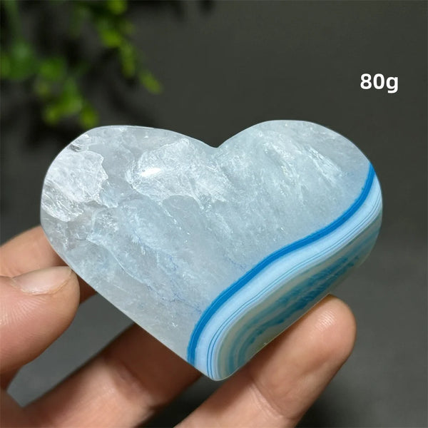 Blue Agate Heart-ToShay.org