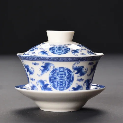 Dragon Gaiwan Ceramic Tea Bowl-ToShay.org