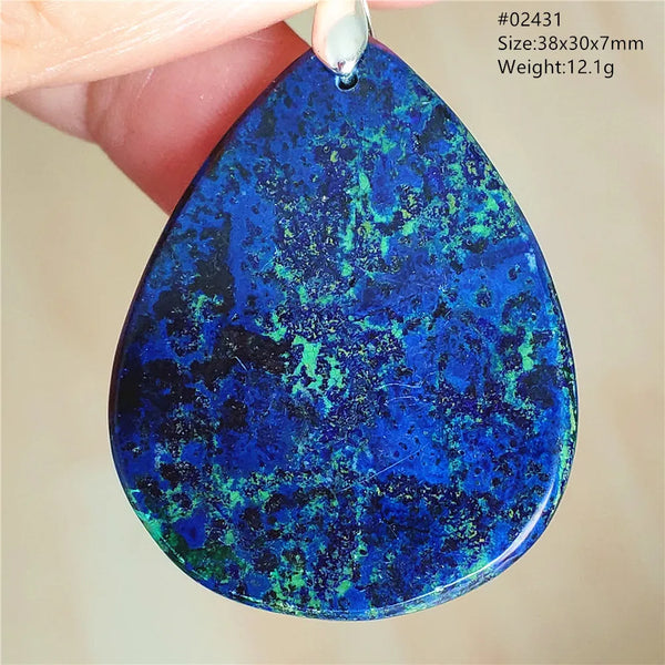 Blue Azulite Pendant-ToShay.org
