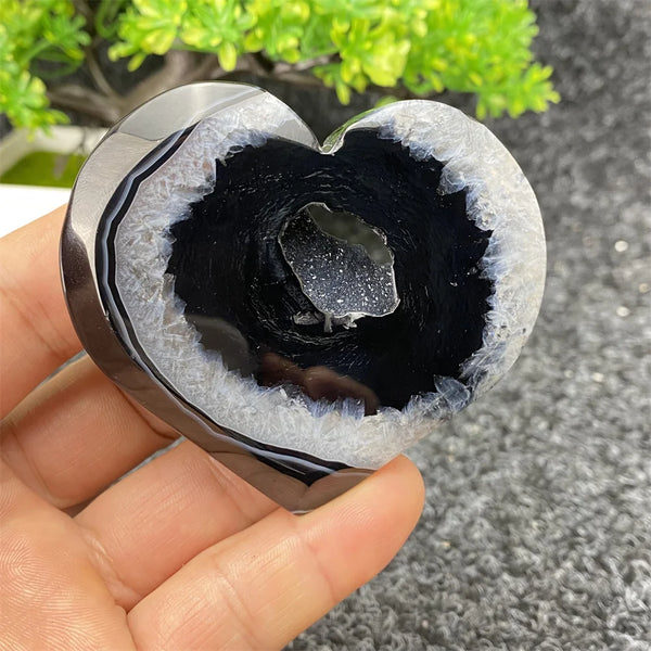 Black Agate Geode-ToShay.org