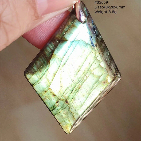 Blue Purple Labradorite Pendant-ToShay.org