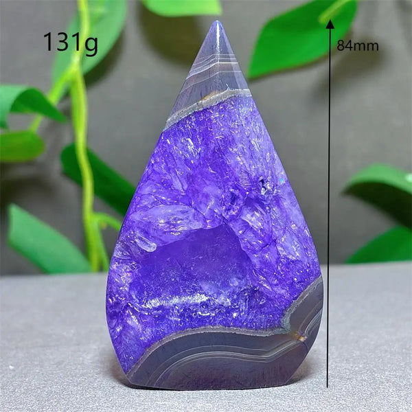 Violet Striped Agate Flame-ToShay.org