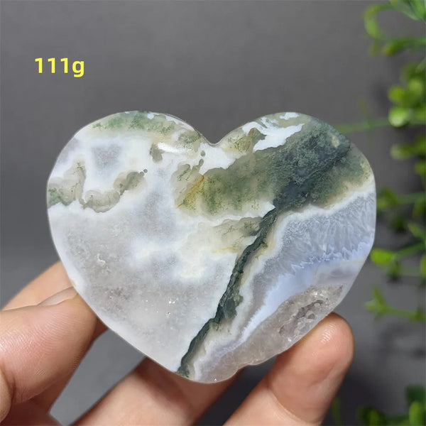 Green Moss Agate Heart-ToShay.org