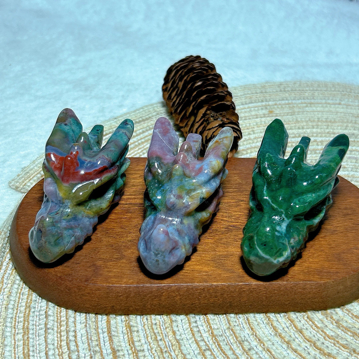 Ocean Jasper Dragon Head-ToShay.org