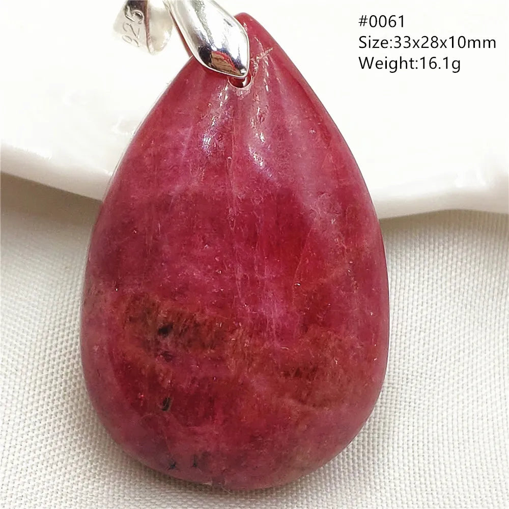 Red Rhodonite Pendant-ToShay.org