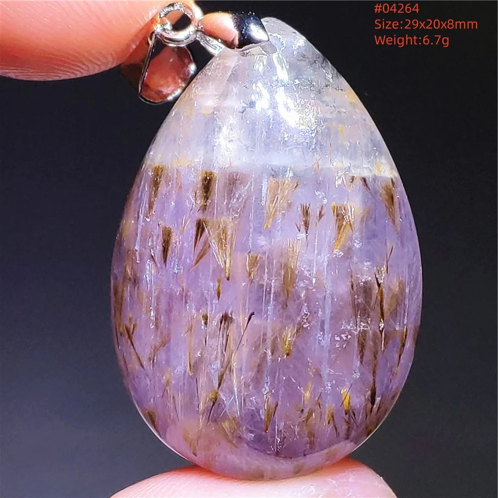Purple Red Auralite Pendant-ToShay.org