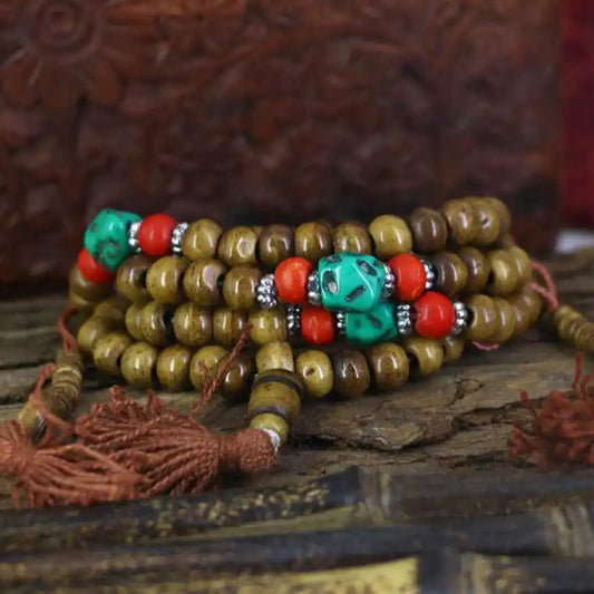 Brown Yak Bone Buddhist Beads-ToShay.org