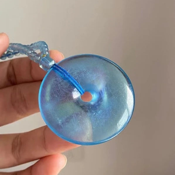 Blue Aquamarine Pendant-ToShay.org