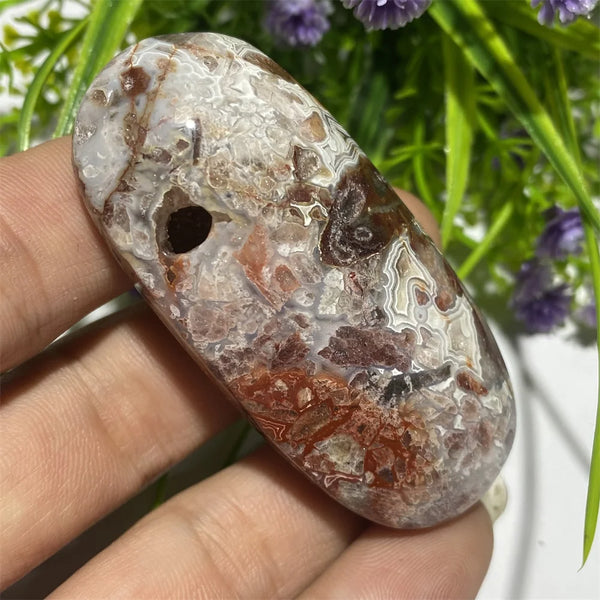Red Agate Palm Stone-ToShay.org