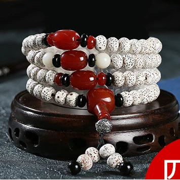 White Star Moon Bodhi Beads-ToShay.org