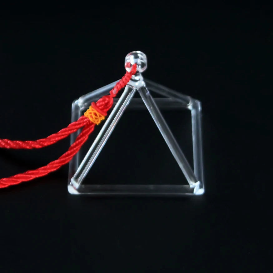 Clear Crystal Singing Pyramid-ToShay.org