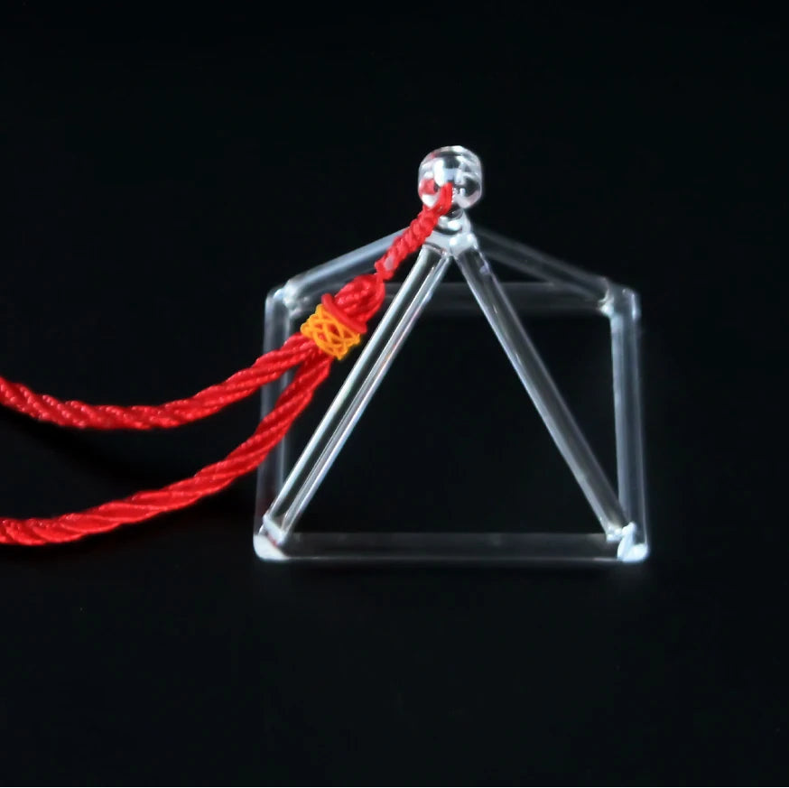 Clear Crystal Singing Pyramid-ToShay.org