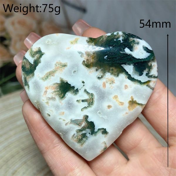 Green Moss Agate Heart-ToShay.org