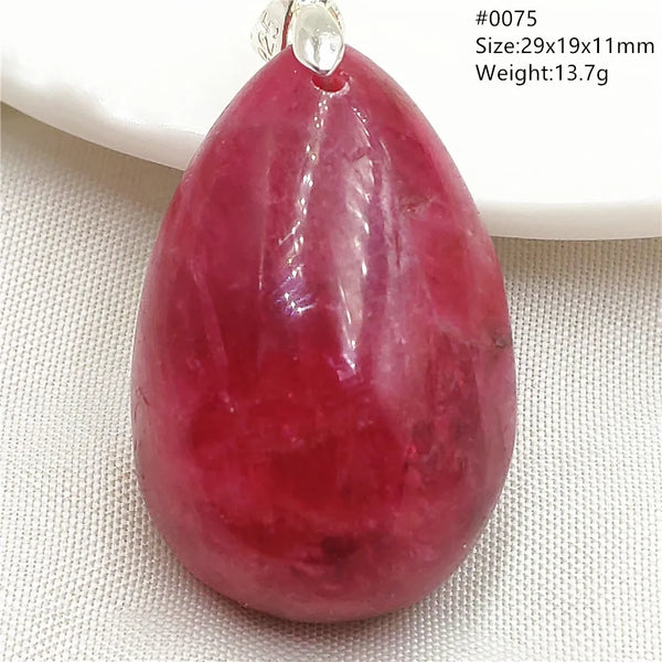 Red Rhodonite Pendant-ToShay.org