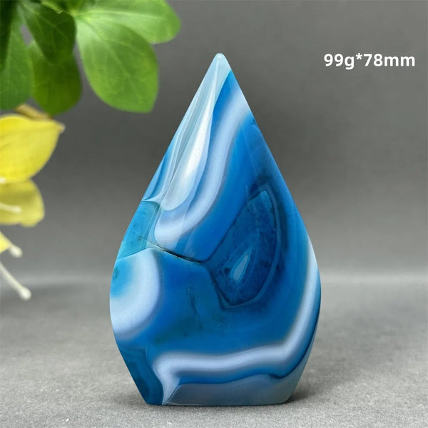 Blue Striped Agate Torch-ToShay.org