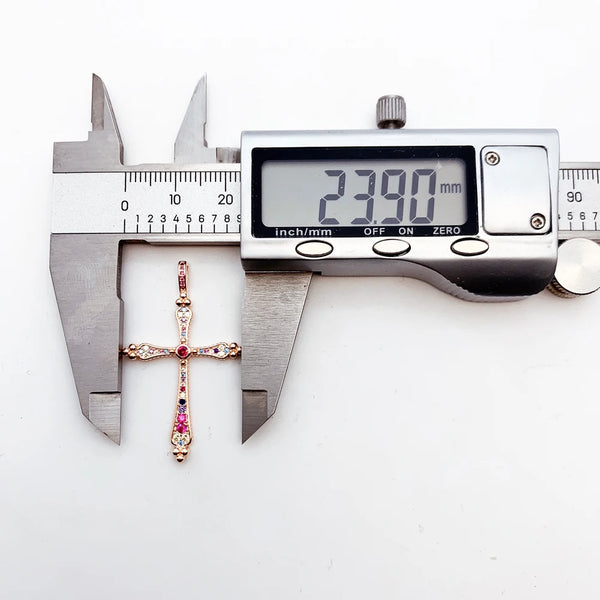 Rose Gold Cross Pendant-ToShay.org