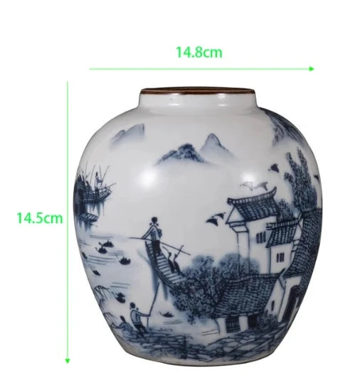 Blue White Porcelain Vase-ToShay.org