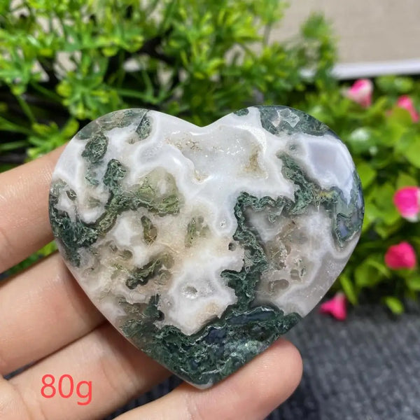Green Moss Agate Heart-ToShay.org