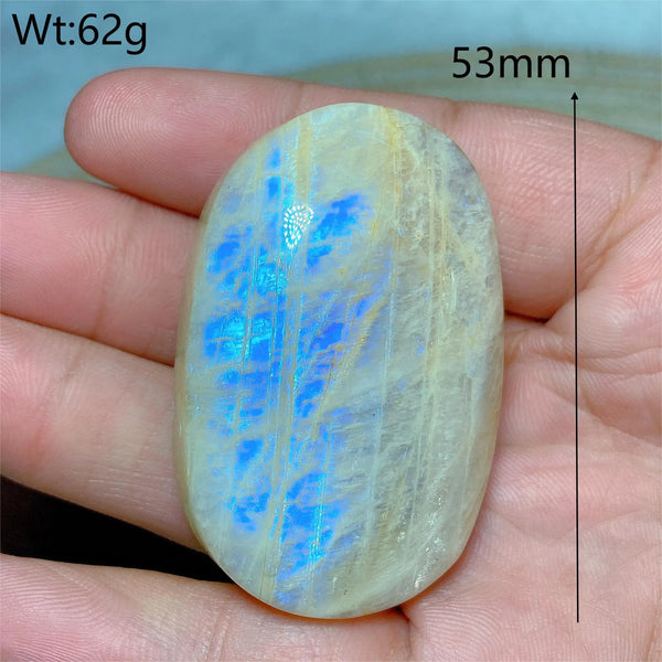 Blue Moonstone Palm Stones-ToShay.org