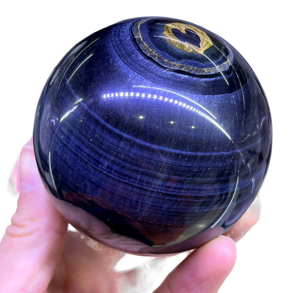Blue Tiger Eye Jasper Ball-ToShay.org