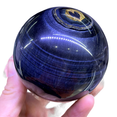 Blue Tiger Eye Jasper Ball-ToShay.org