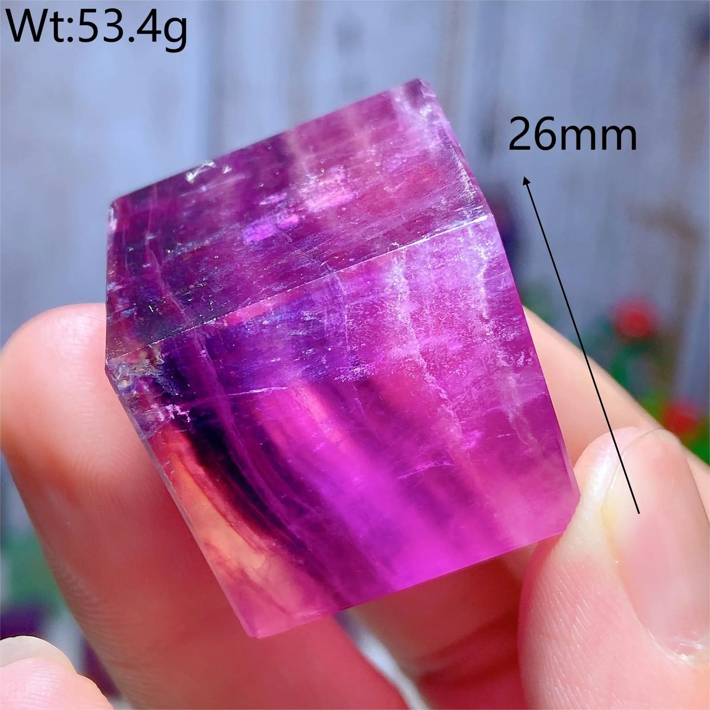 Rainbow Fluorite Cube-ToShay.org