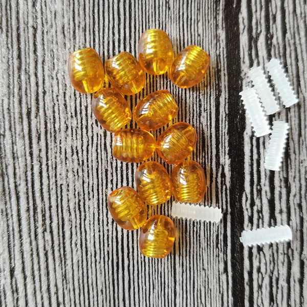 Yellow Amber Thread Clasps-ToShay.org